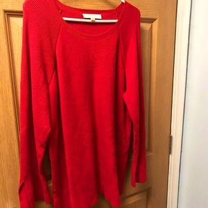 Ann Taylor Loft Red Sweater 24/26